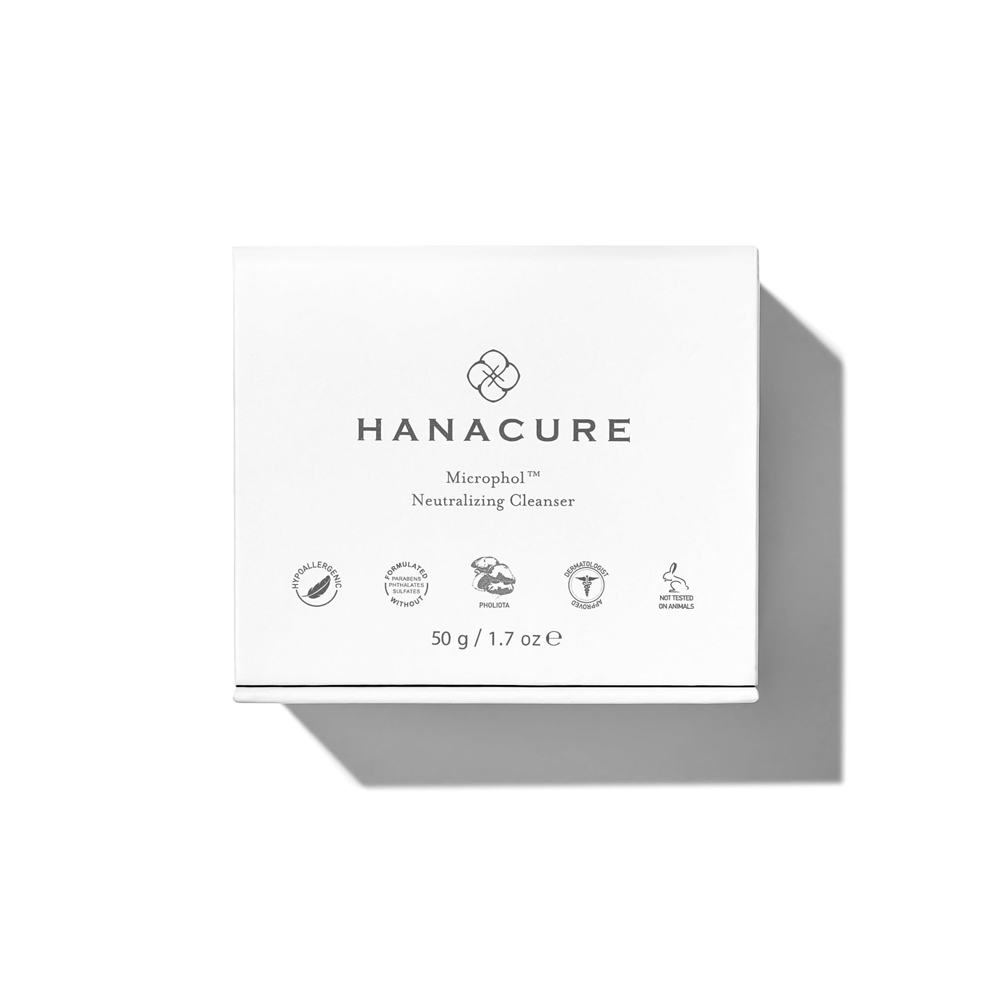 Hanacure Microphol Cleanser texture close-up reveals hydrating mucin benefits