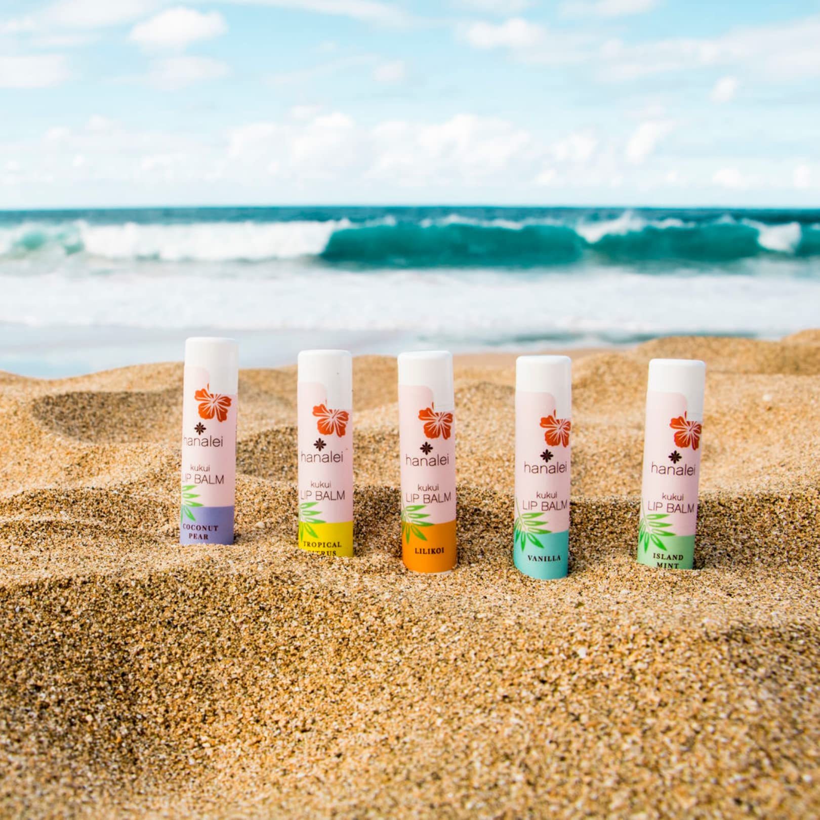 Hanalei lip balm Lilikoi tube helps soften and restore chapped lips.
