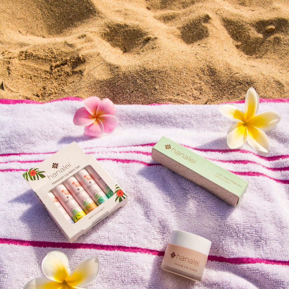 Hanalei lip balm Soft-hands-use demonstrates convenient, on-the-go application.