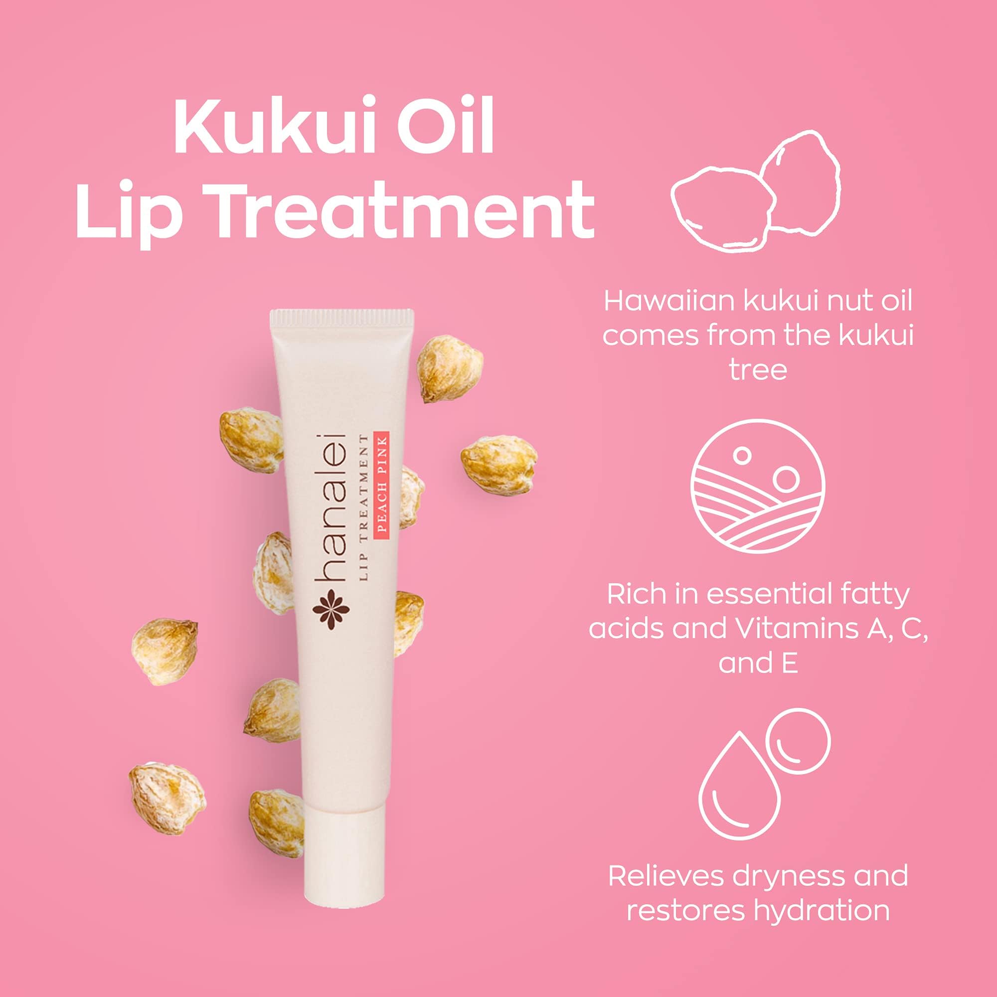 Hanalei Lip Treatment full-size 15g bottle showing rich moisturization.