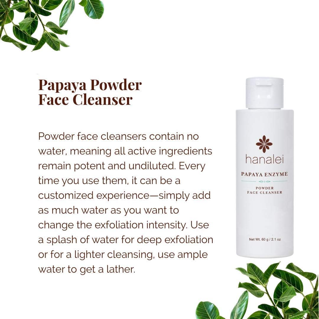Hanalei Papaya Powder Cleanser papaya enzyme illustration