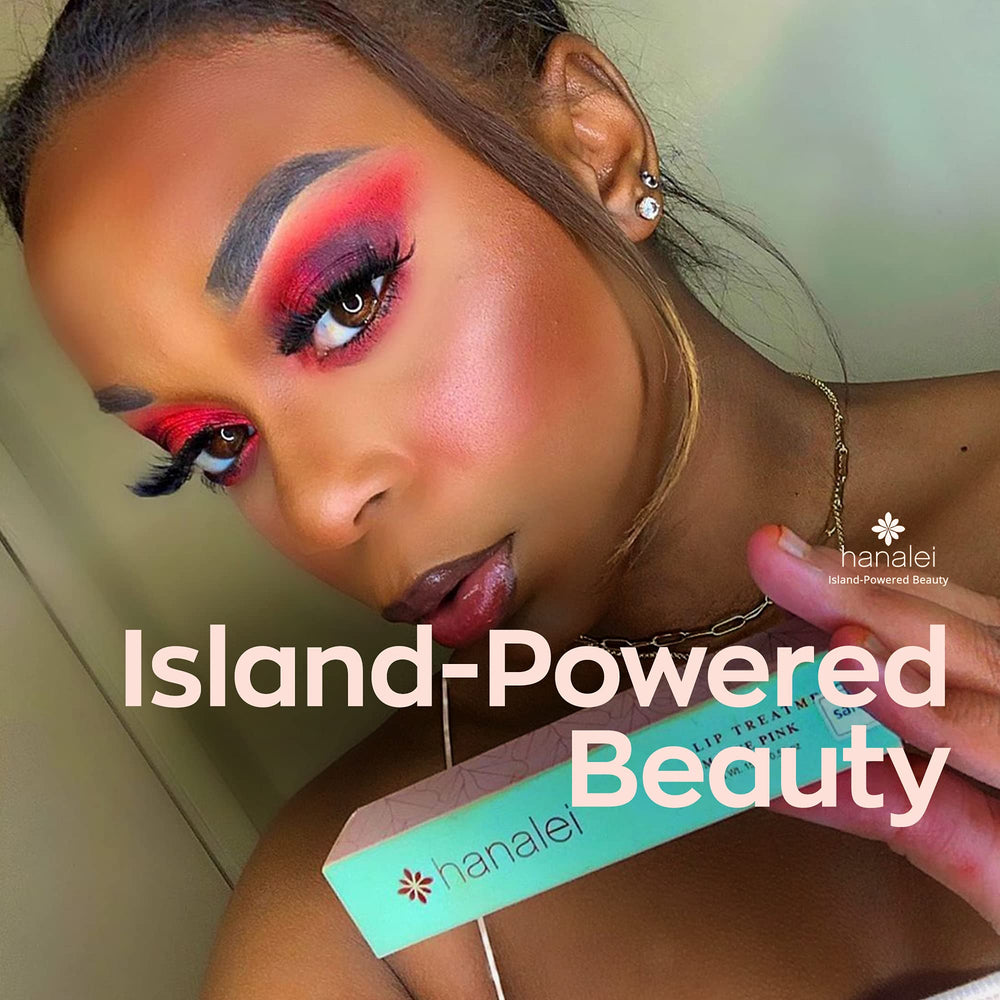 Hanalei Travel-size packaging closeup highlights portable lip therapy