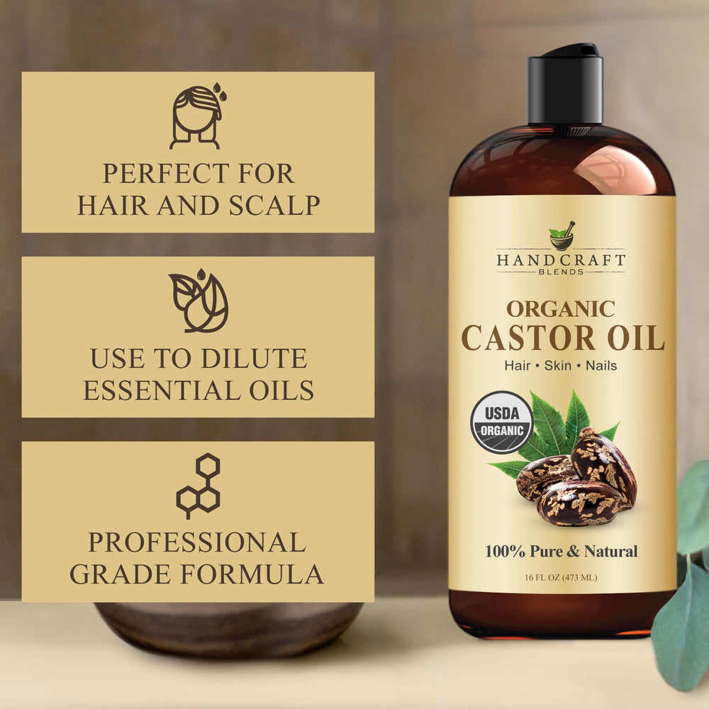 Handcraft Blends castor oil on spoolie for eyelashes demonstrating gentle conditioning