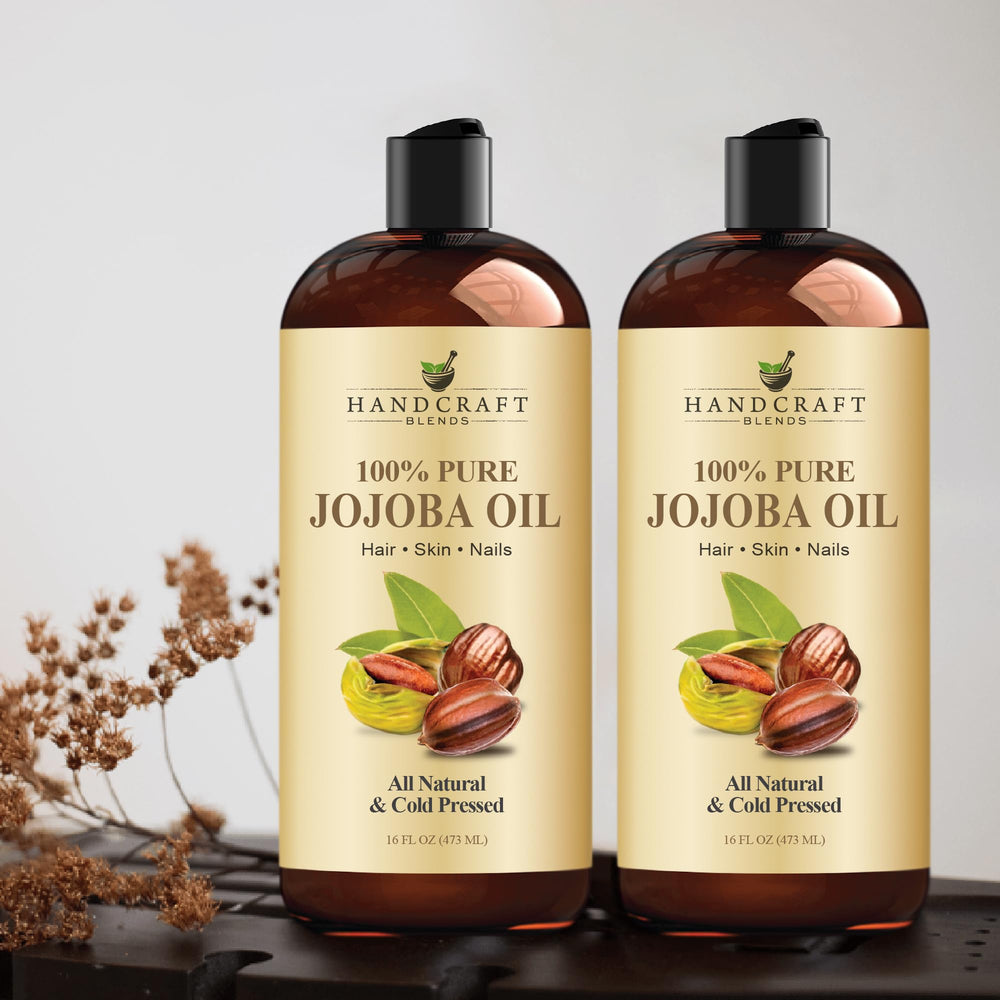 Handcraft Blends jojoba oil staged in bathroom setting for everyday self-care ritual