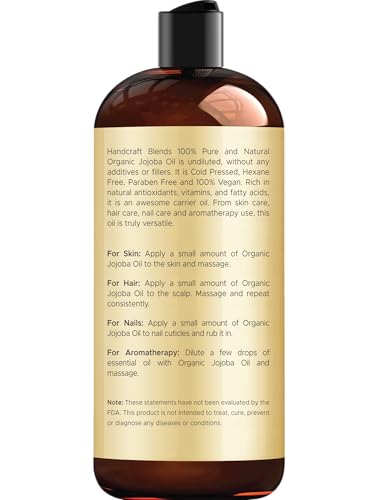 Handcraft Blends Jojoba Oil pouring shot, ideal for DIY blends and massages.