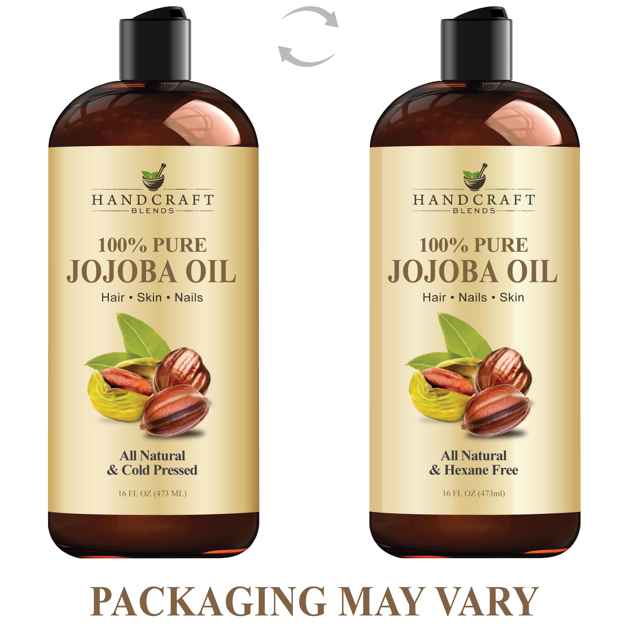 16 fl oz Handcraft Blends bottle beside common items to show true scale