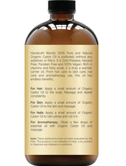 Handcraft Blends pouring castor oil viscous texture demonstrating concentrated nourishment