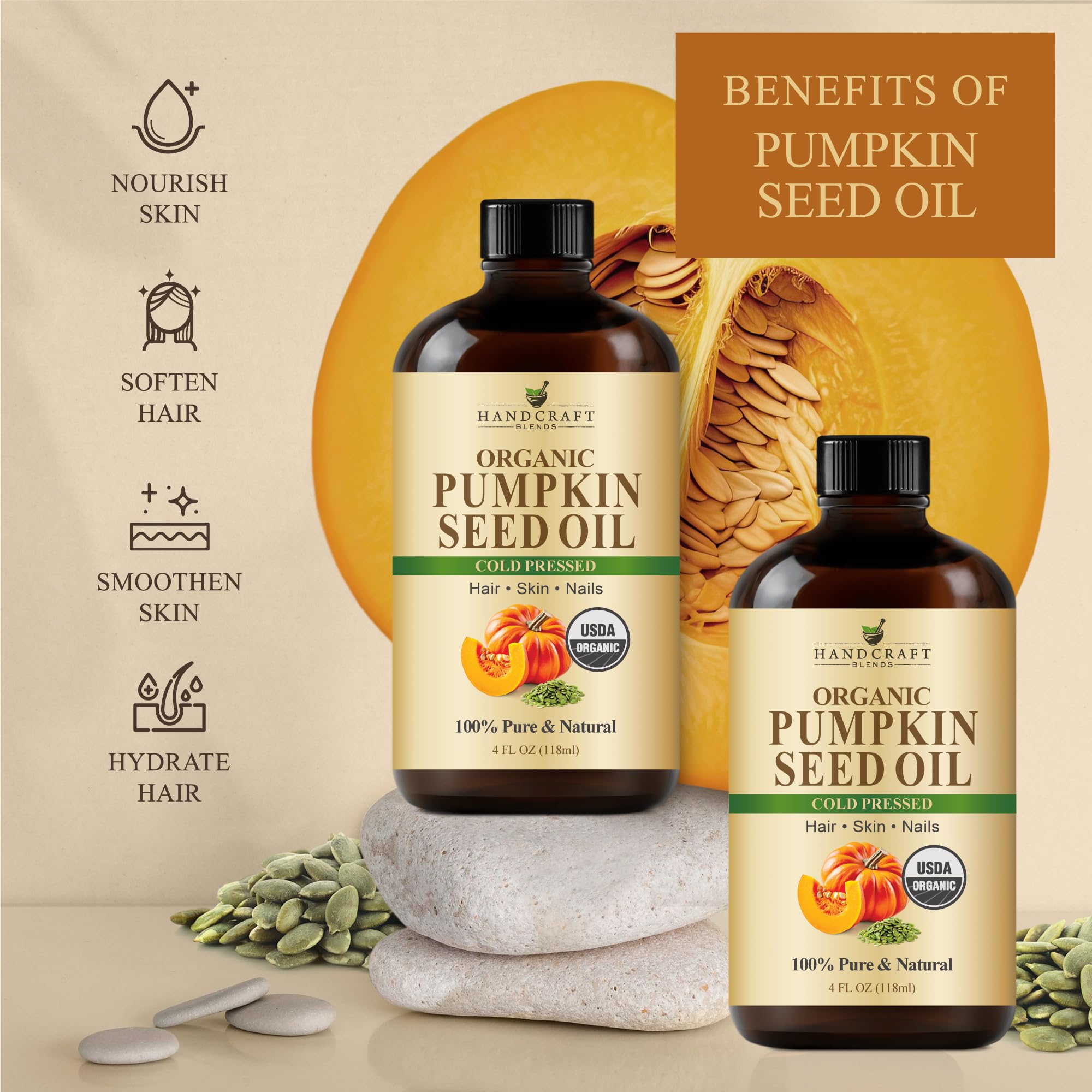 Handcraft Blends bottle staged on bathroom vanity suggesting daily skincare ritual benefits