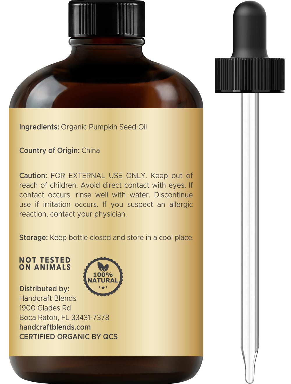 Handcraft Blends oil drop on skin demonstrating lightweight absorption and immediate hydration