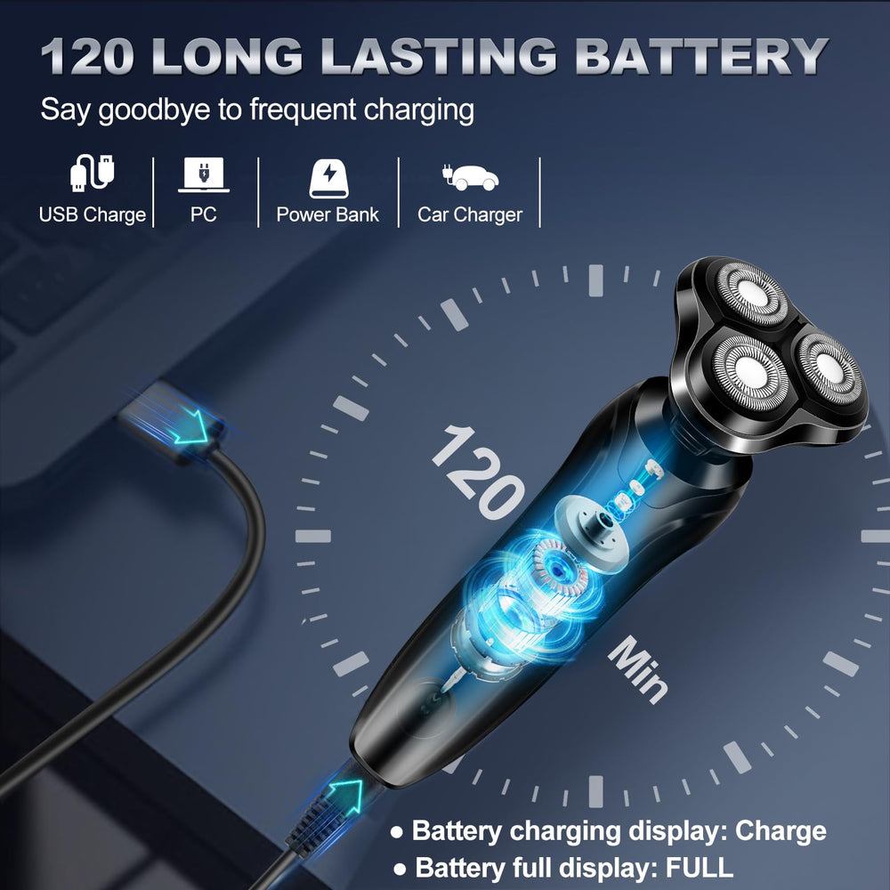 Handsomeface USB charging port display for quick power checks and travel readiness.