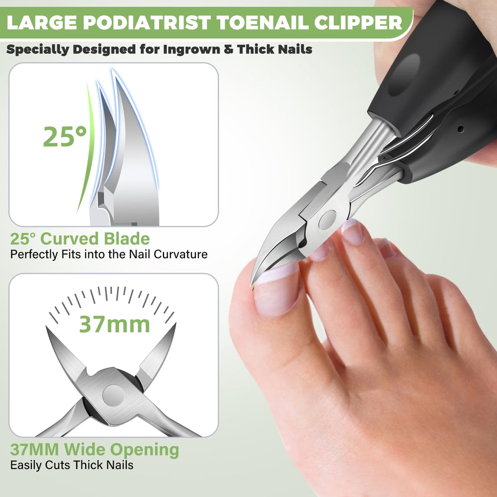 HANDWENG 360° rotating nail clippers adapt to your angle for comfortable trimming.