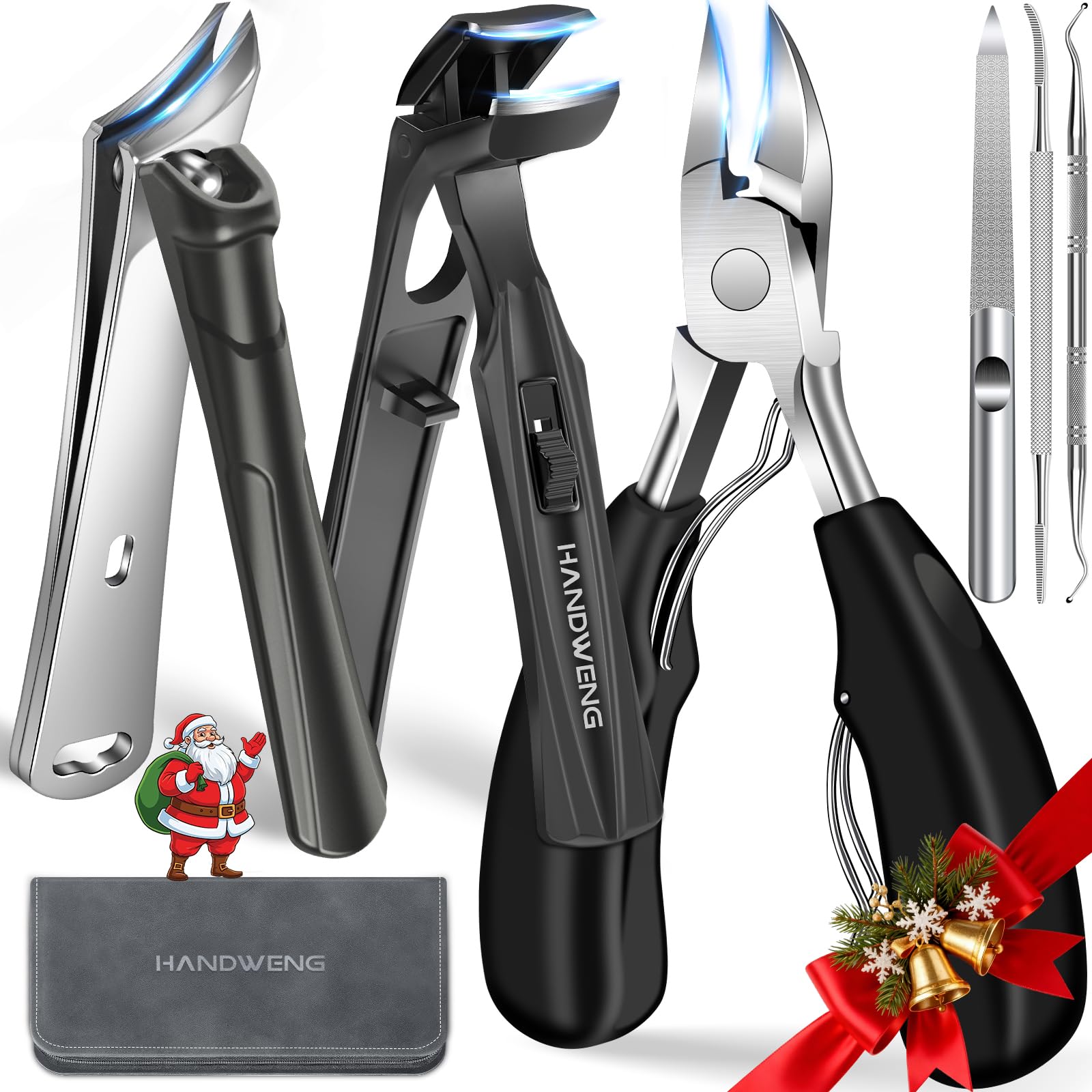 HANDWENG large podiatrist toenail clipper trims thick nails with precision