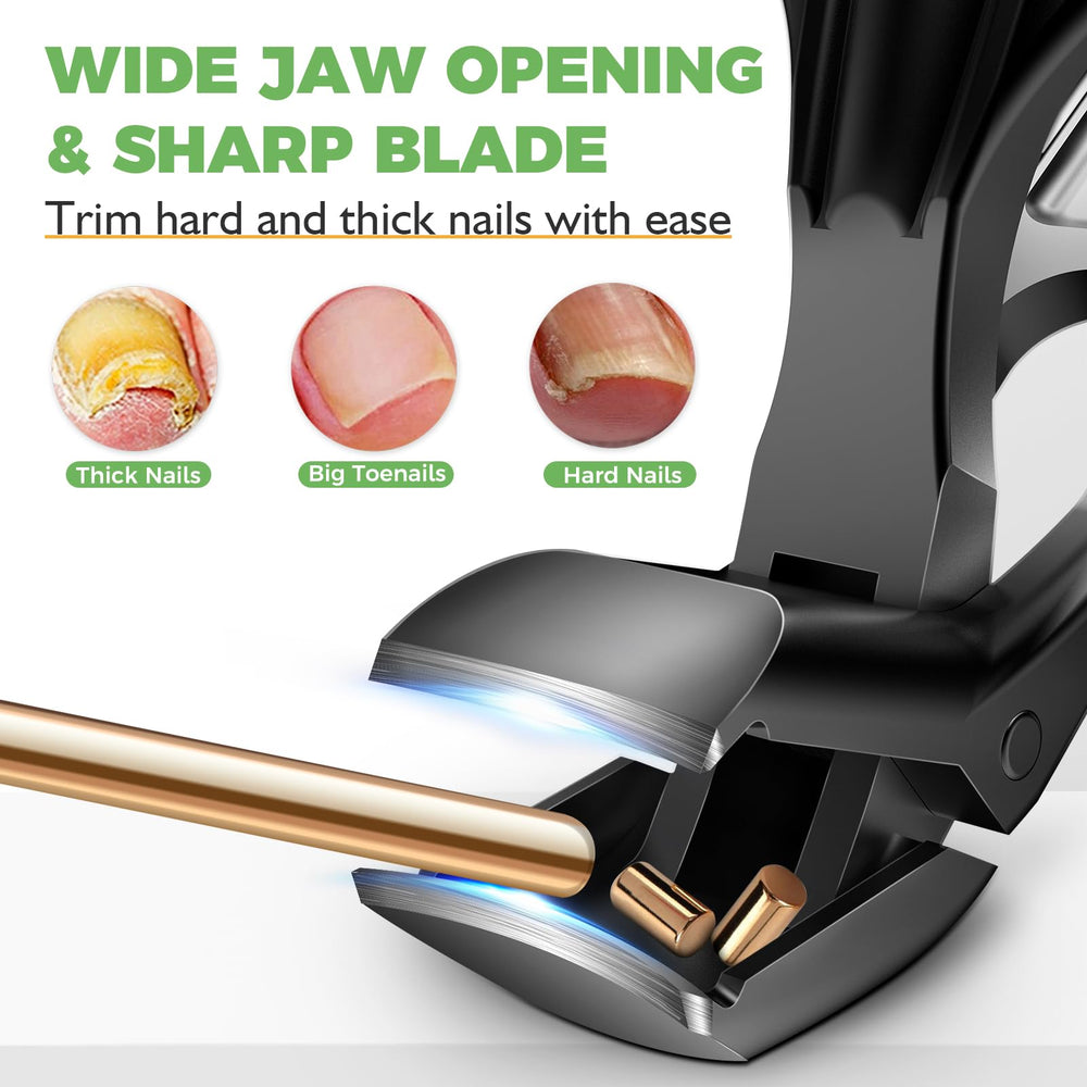 HANDWENG long-handle clippers reduce effort when clipping thick nails.