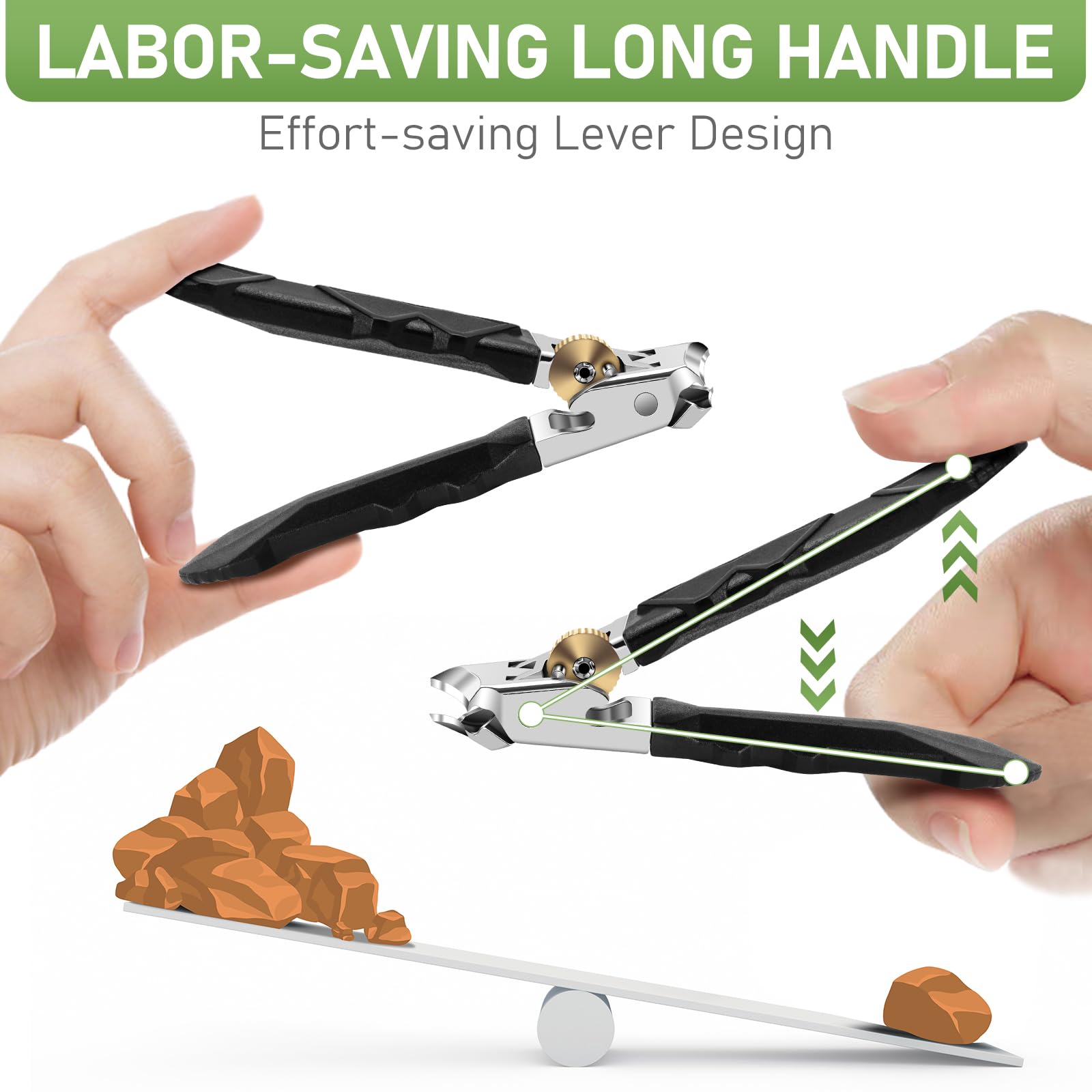 HANDWENG non-slip textured grip prevents slips in wet bathrooms