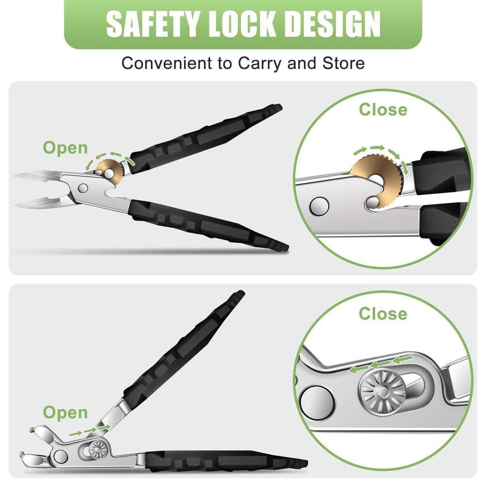 HANDWENG safety lock design keeps blades securely closed between uses.