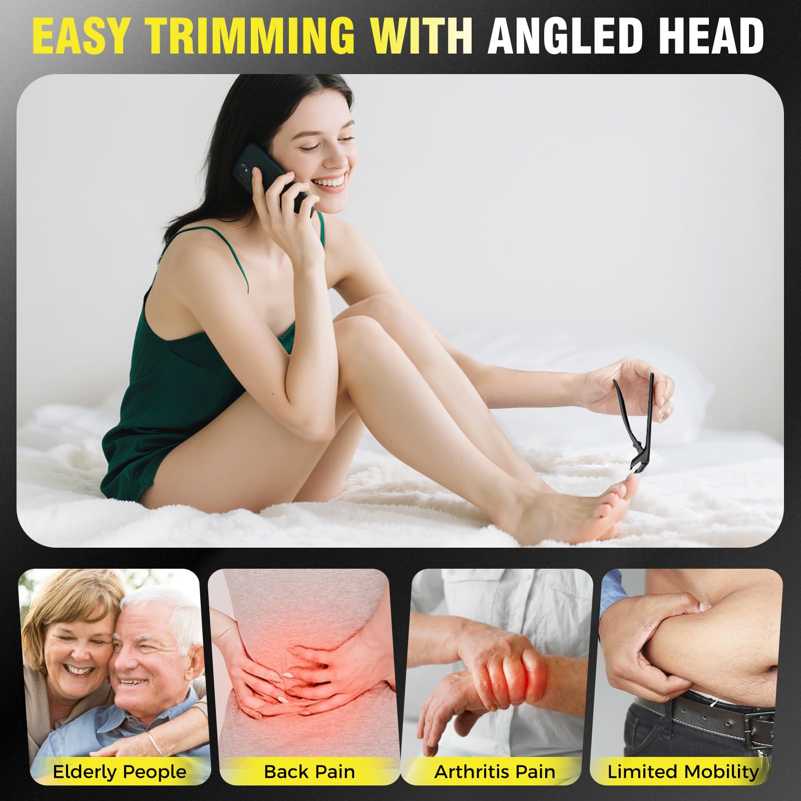 HANDWENG thick-nails clippers with 9mm jaw for thick nails