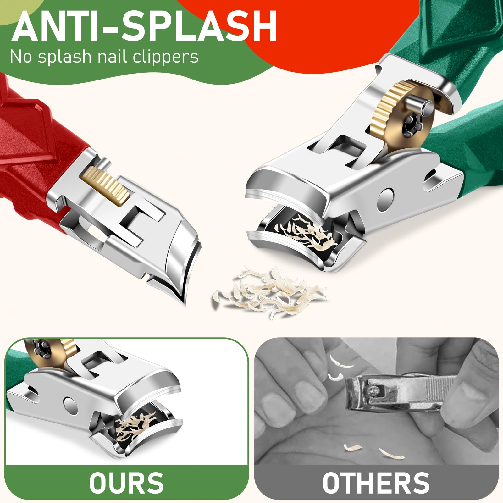 HANDWENG ultra-sharp stainless steel blade ensures smooth, snag-free cuts.