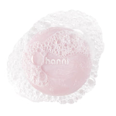 HANNI Cocoon Cleanse bottle highlights hydrating, soap-free cleansing for sensitive skin.