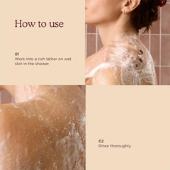 HANNI Cocoon Cleanse lather closeup shows creamy cocoon foam for soft skin.