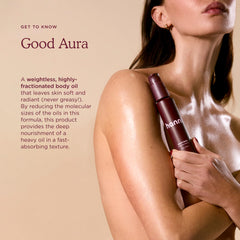 HANNI Good Aura baobab oil focus image for deeply hydrated skin.