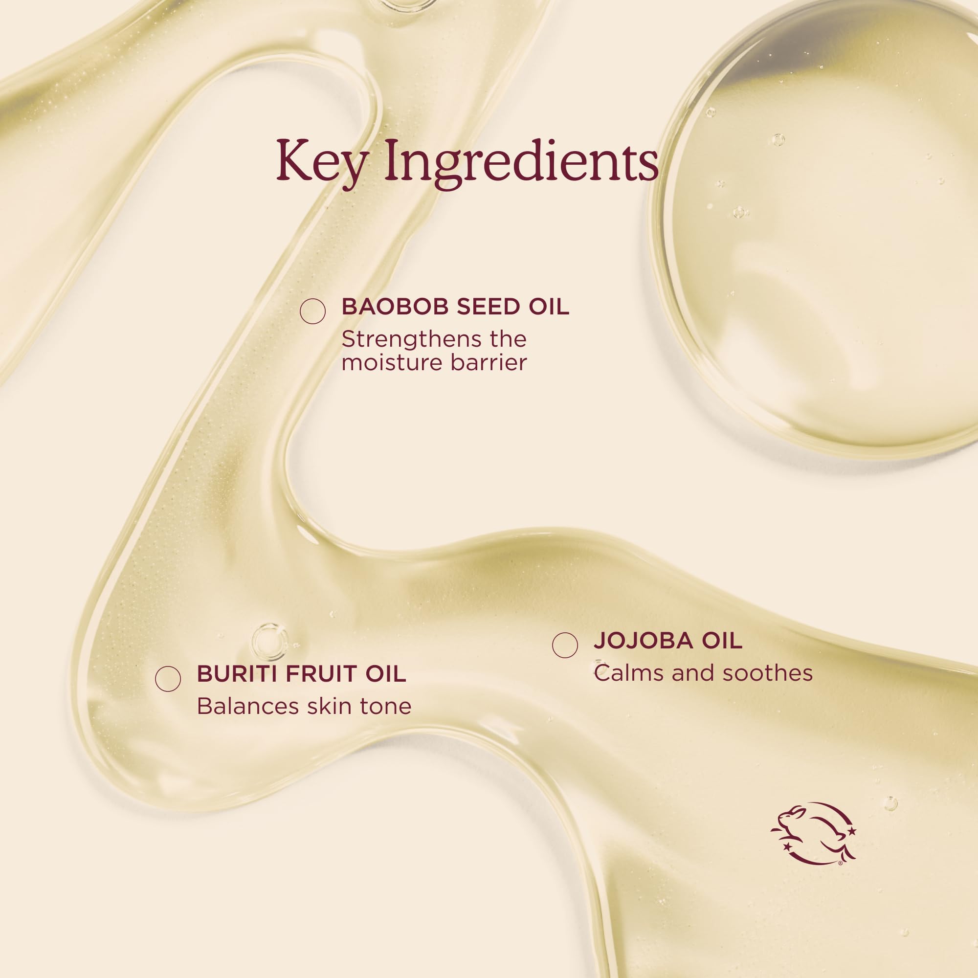 HANNI Good Aura buriti oil focus image for refreshing softness.