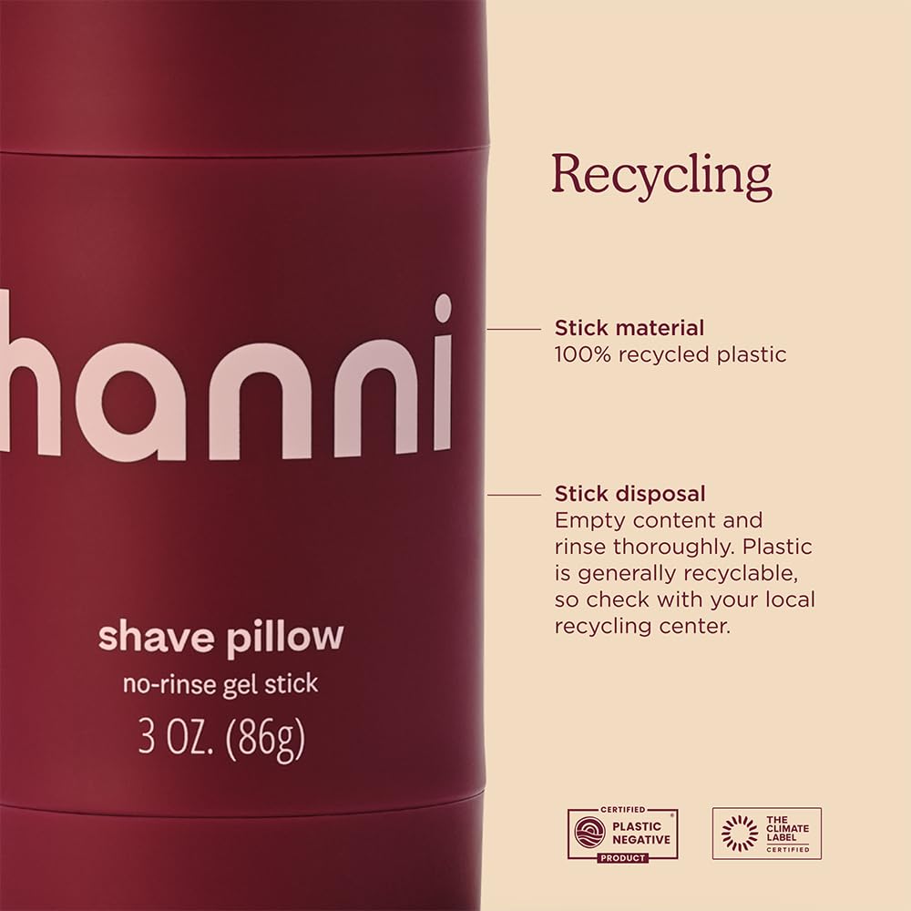 HANNI Shave Pillow FSC carton packaging displayed
