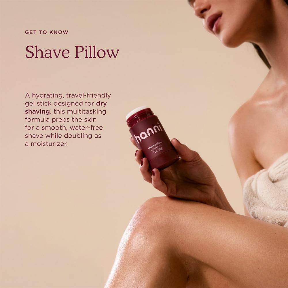 HANNI Shave Pillow bergamot jasmine sandalwood scent close-up