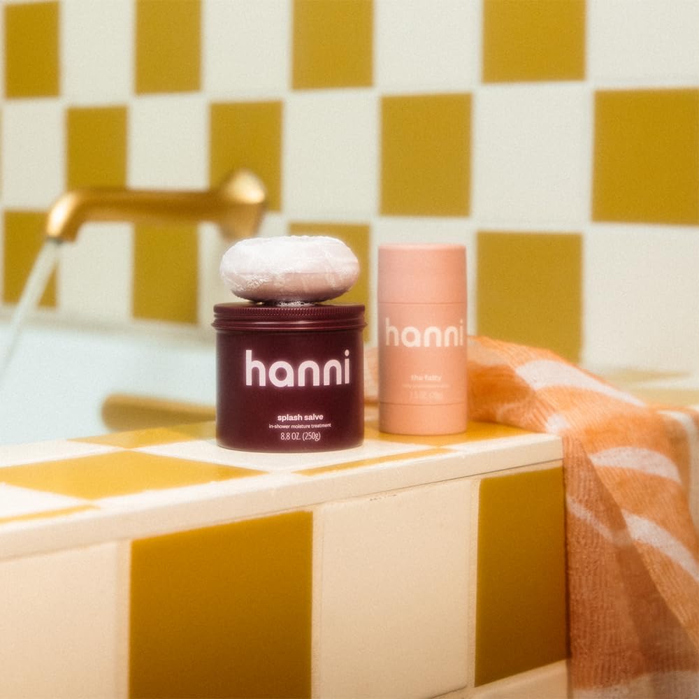 HANNI spa-like shower scene conveys a relaxing, refreshing routine.