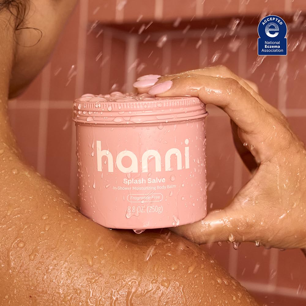 HANNI Splash Salve ingredient panel highlights jojoba oil for soothing moisture