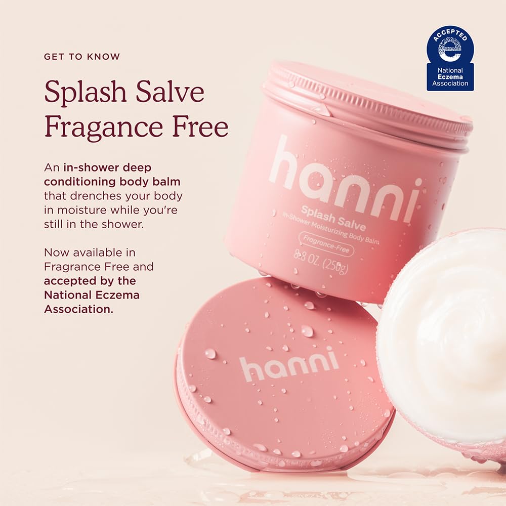 HANNI Splash Salve jar open reveals creamy texture ideal for quick hydration