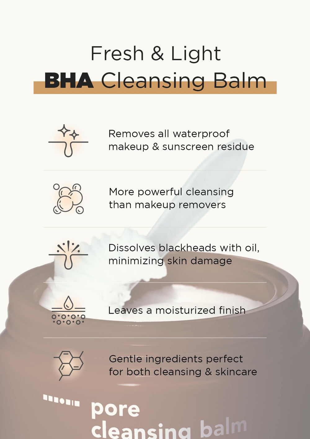 Hanskin balm application demonstrates first-cleanse steps for oily, congested skin routines.
