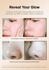 Hanskin BHA Pore Cleansing Balm texture melts to oil for silky cleansing.