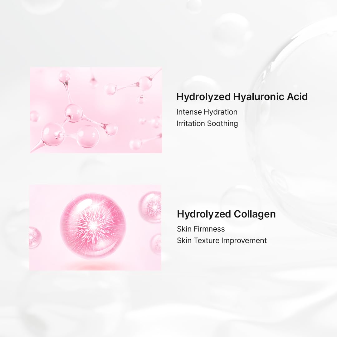 Hanskin Hyaluron Skin Essence Toner pink-tinted bottle on vanity for radiant hydration.