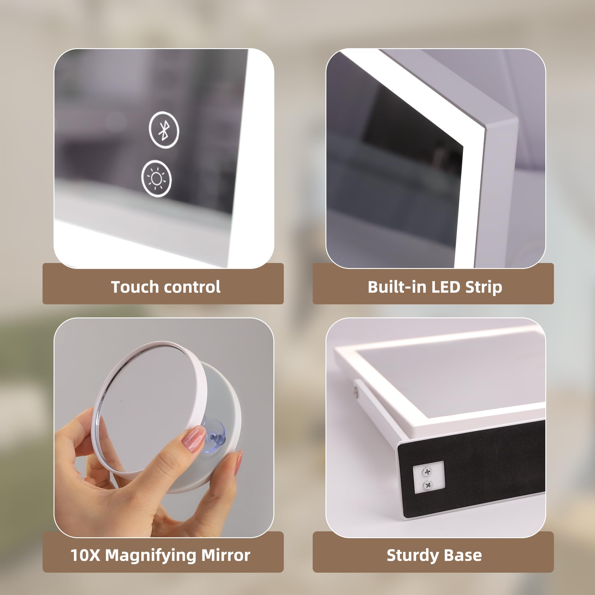 Hansong gift-ready vanity mirror is a thoughtful beauty gift.