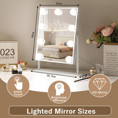 Hansong vanity mirror with lights side angle highlights sturdy aluminum frame for daily use