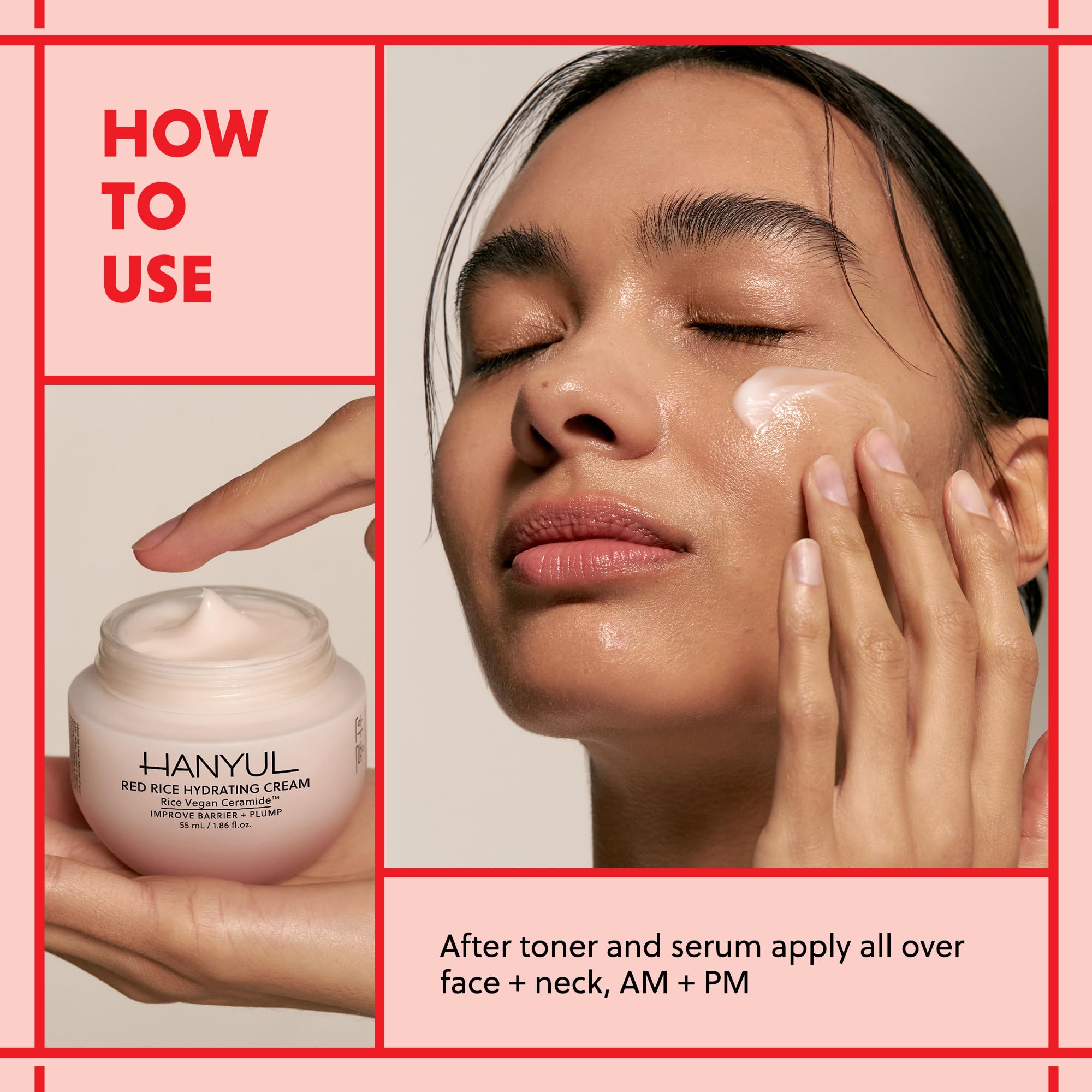 Hanyul rice ceramide texture closeup reveals luxurious soft finish