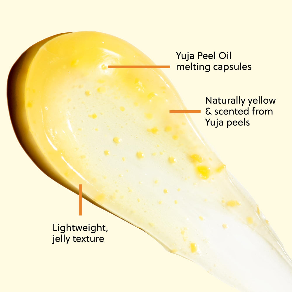Hanyul Yuja Sleeping Mask yellow hue illustrating citrus-infused nourishment before bed