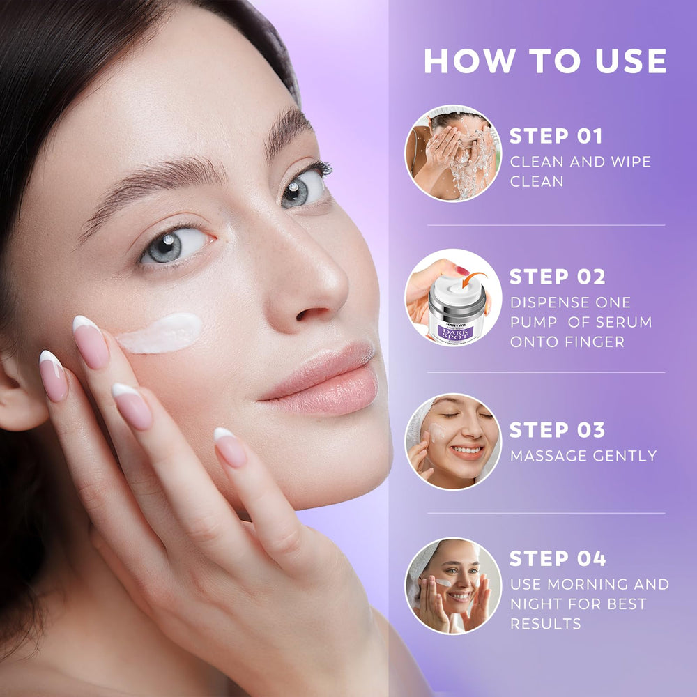 HANYWIL ingredients close-up highlighting niacinamide and vitamin e as key actives.