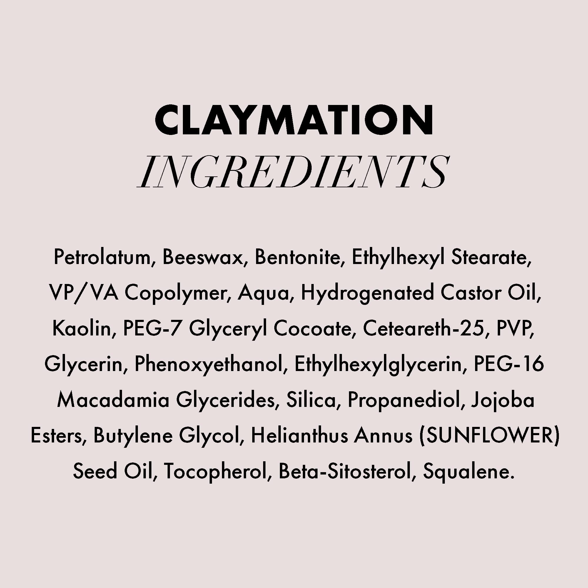 Travel-size Claymation pack for on-the-go styling