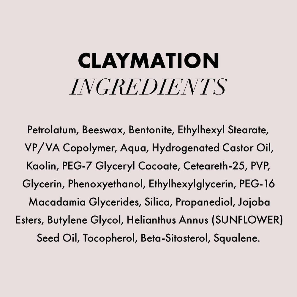 Travel-size Claymation pack for on-the-go styling
