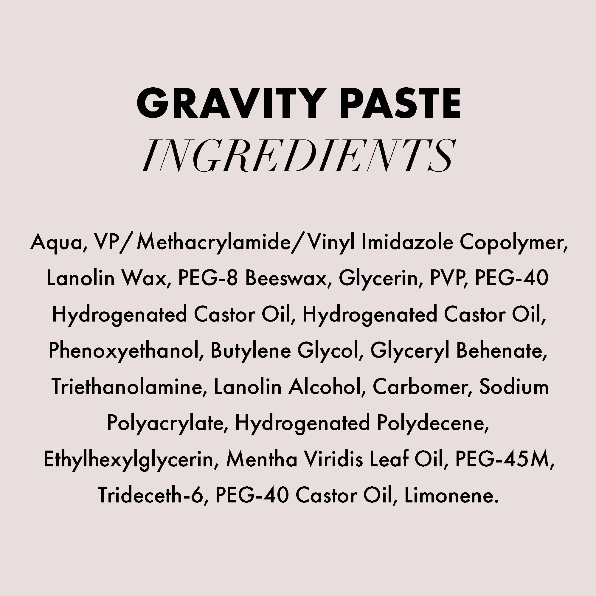 Hanz de Fuko Gravity Paste towel-dried hair shows long-lasting grip.