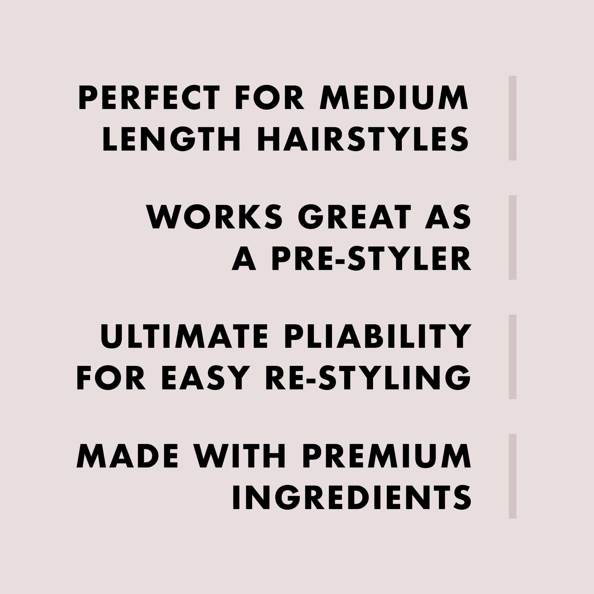 Hanz de Fuko Hybridized Wax satin shine finish on hair strand.