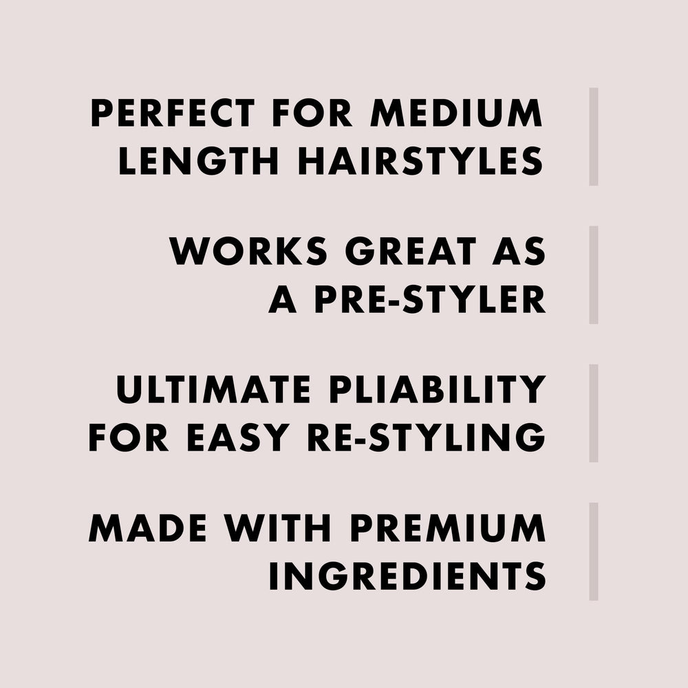 Hanz de Fuko Hybridized Wax satin shine finish on hair strand.