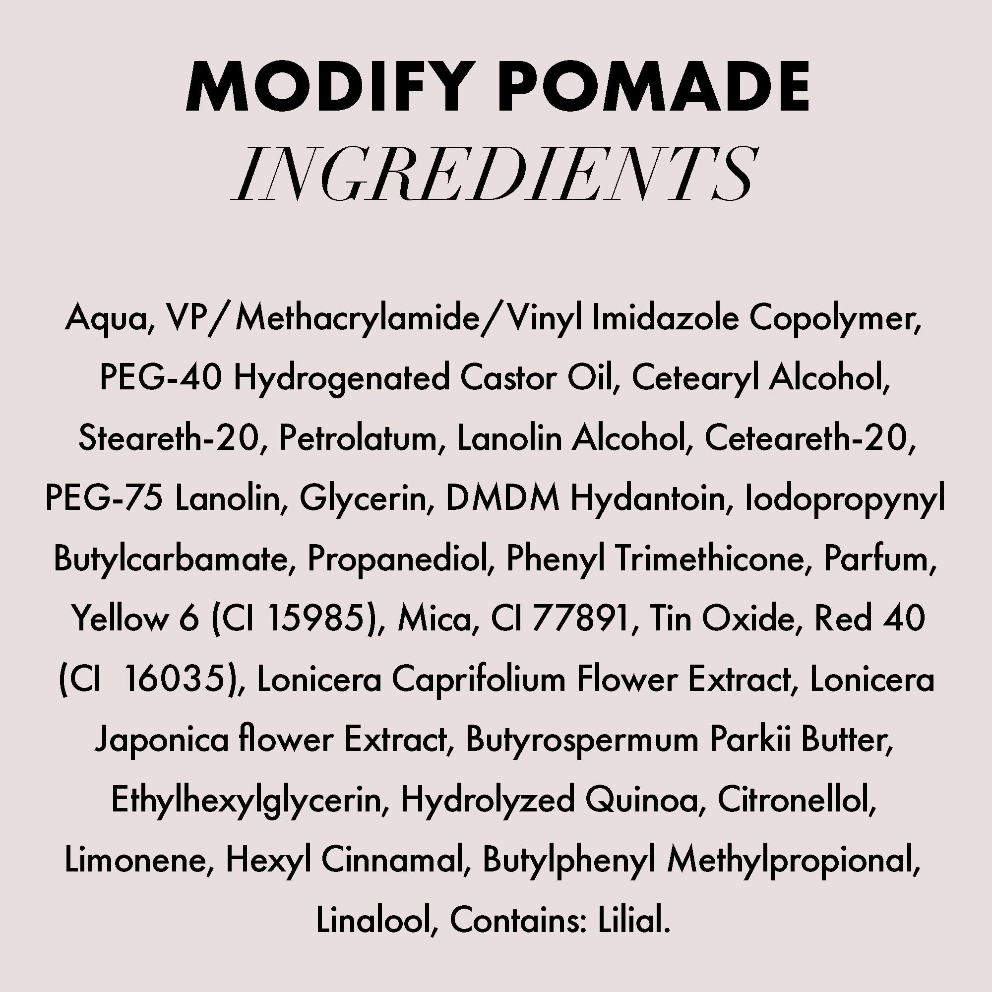 Hanz de Fuko Modify honeysuckle-extract protection reference for gentler styling with less damage.