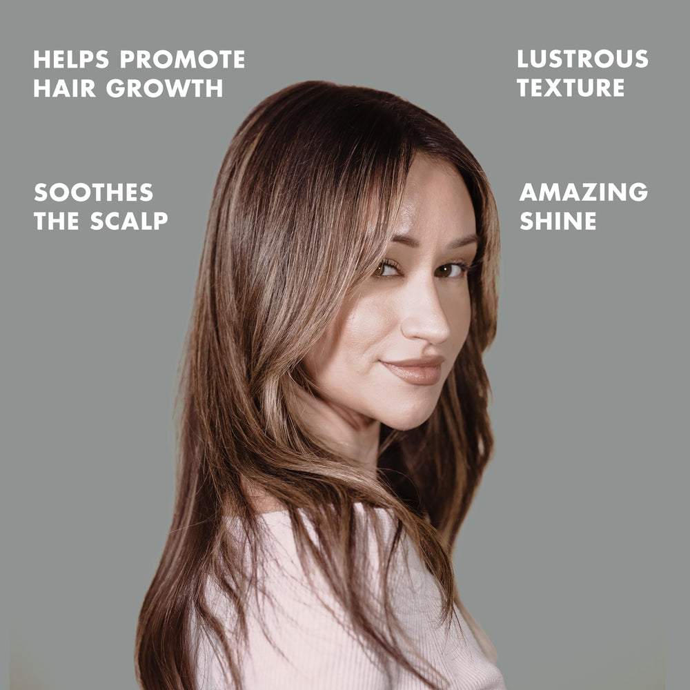 Hanz de Fuko Premium Natural Conditioner delivers silky shine for lustrous hair texture.
