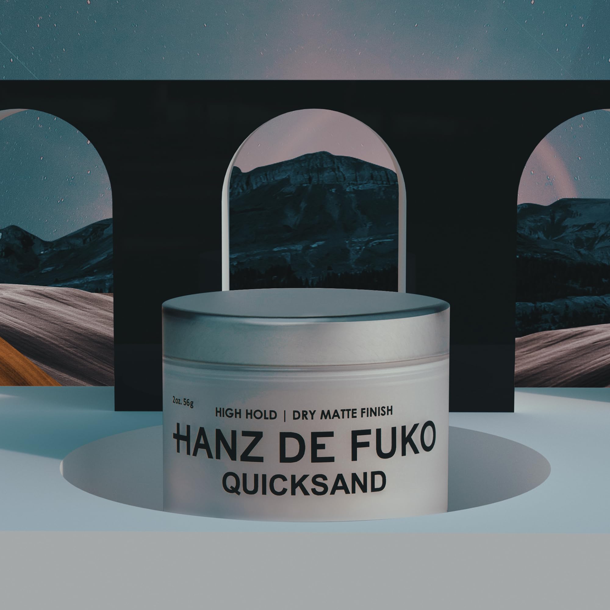Hanz de Fuko Quicksand hands applying product for lift and texture