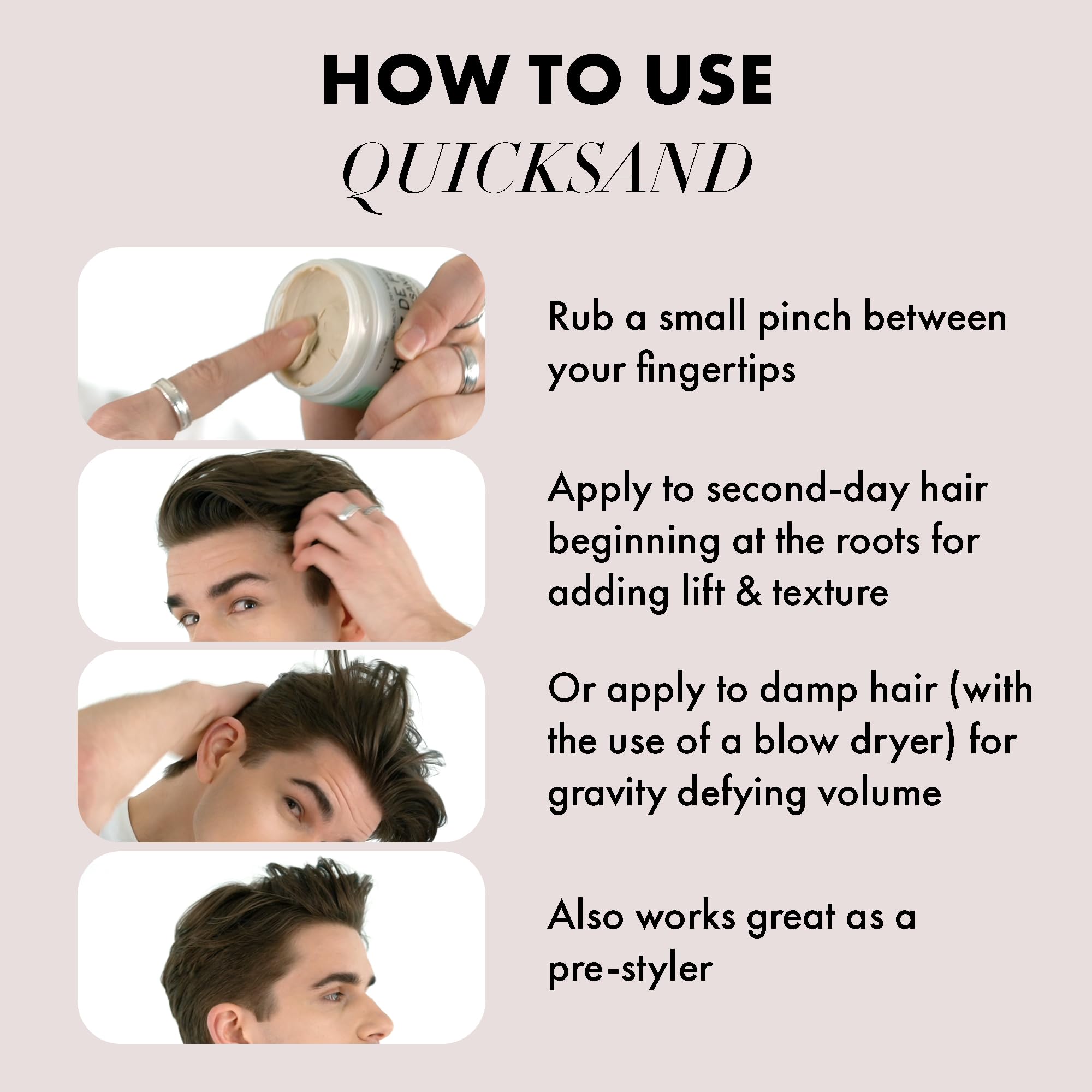 Hanz de Fuko Quicksand close-up reveals ultra-matte finish