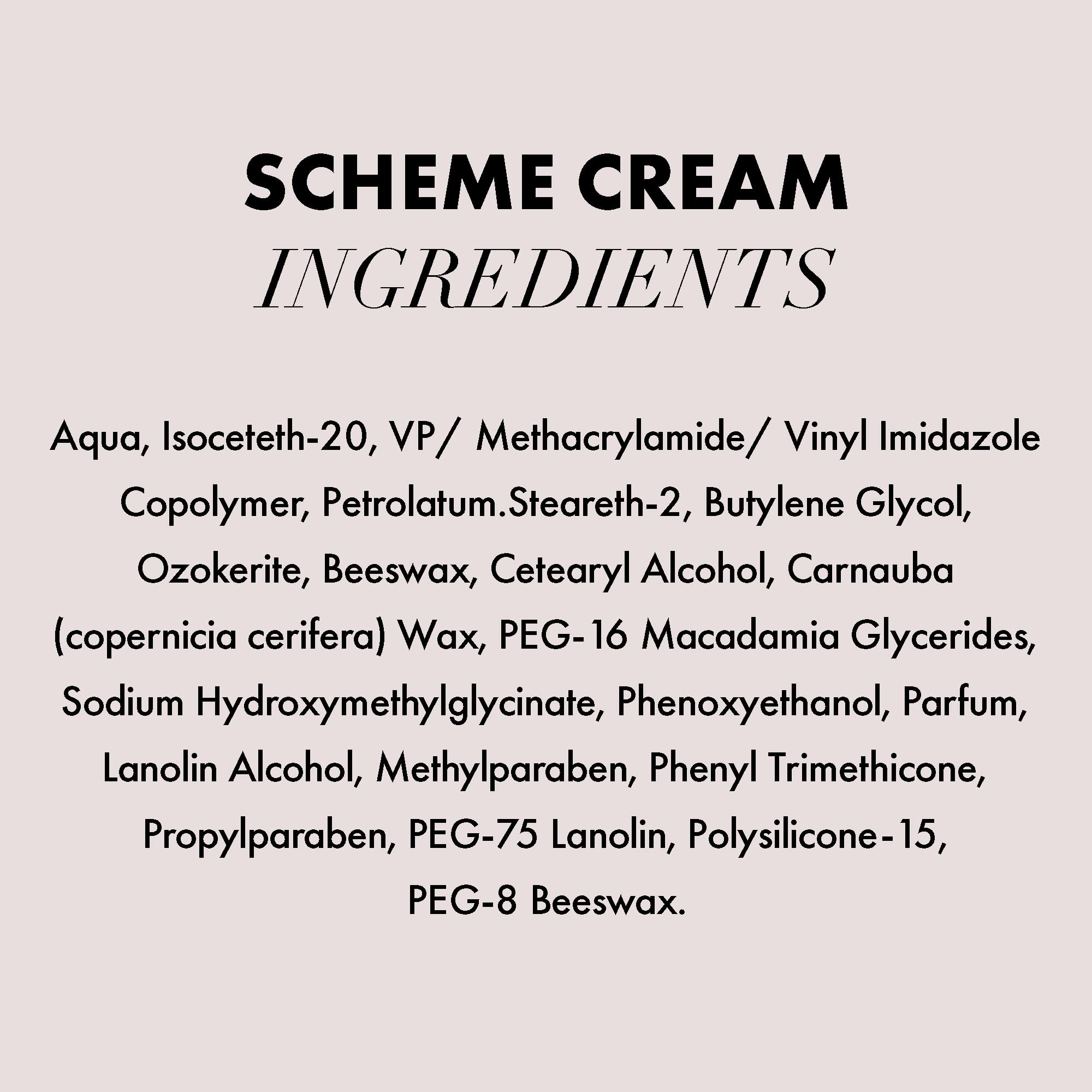 Hanz de Fuko Scheme Cream travel-size bottle beside grooming routine