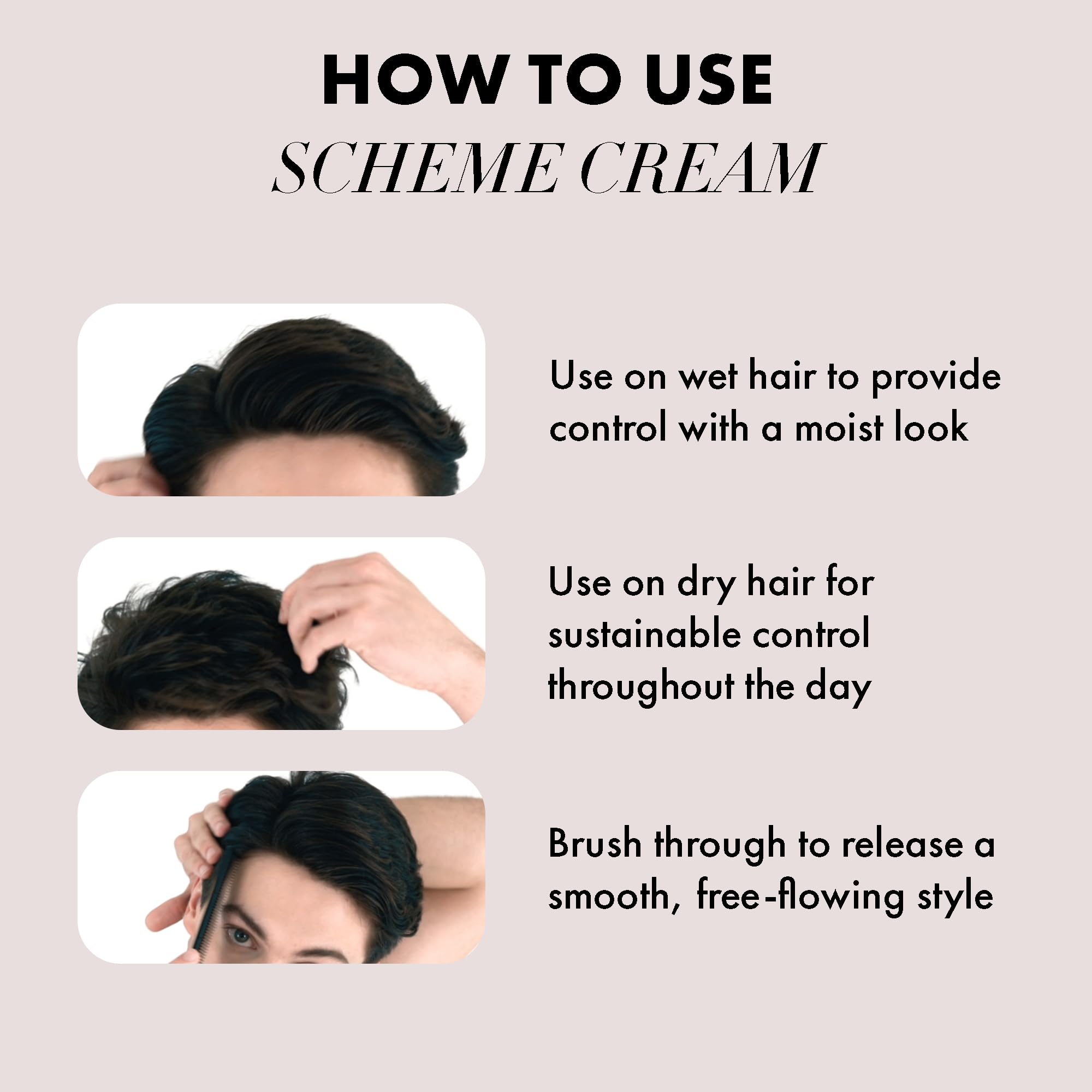 Hanz de Fuko Scheme Cream vanilla scent during styling