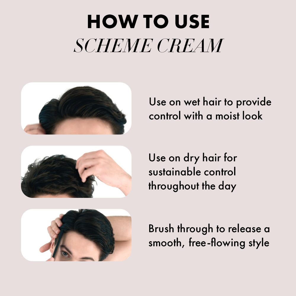 Hanz de Fuko Scheme Cream vanilla scent during styling